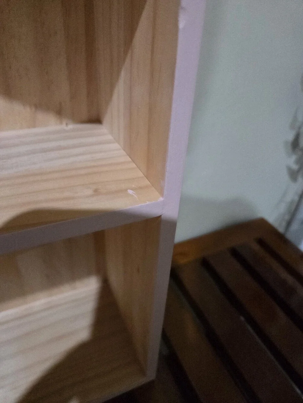 Pillowfort Pink Trim Wooden House Shelf